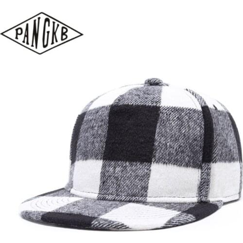 PANGKB Brand Woollen cloth CAP white warm wool hat snapback hat for men women adult hip hop outdoor casual sun baseball cap