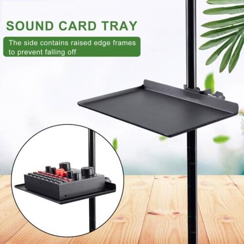 Sound Card Tray Live Microphone Plastic Stand Tray Stand Live Stand Fit for Live Tripod Bracket Accessories