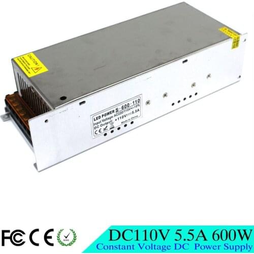Professional DC110V 5.5A 600W LED Switching power supply Driver AC 110V 220V for Industrial Equipment Machine CNC