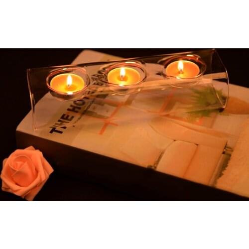 Clear Glass Tea Light Holders for Spa, Aromatherapy, Weddings, Tealights, Votive Candle Gardens