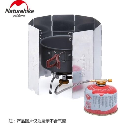 Naturehike factory sell Outdoor Camping Stove folding Windscreen Cooking Windshield Accessories Windproof Folding Screen