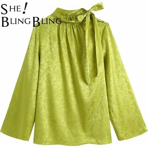 Блузки с галстуком SheBlingBling China At AliExpress