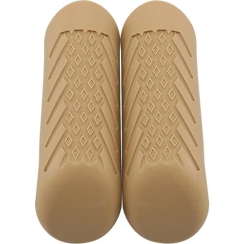 Universal 1 1/4" Brown Engine Guard Crash Bar Sliders Rubber Knee Legs Protector Anchor For Harley Sportster XL883 1200 Cruiser