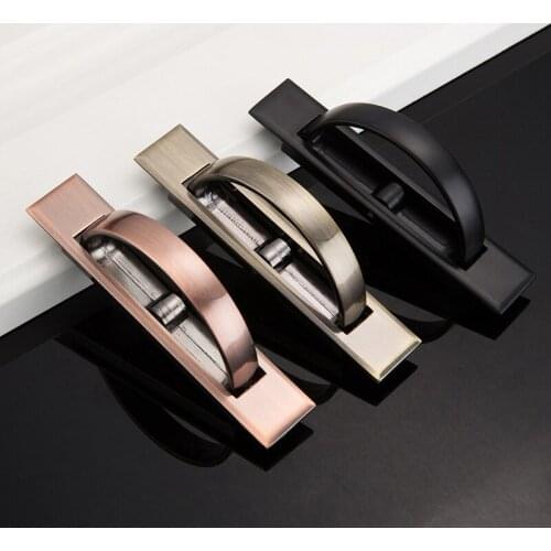 Rotating Hidden Handle Recessed Tatami Handles Rotate Floor Cabinet Concealed Sliding Door Handles Furniture Hardware Fittings