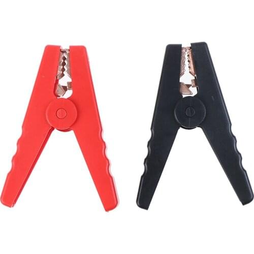 2pcs/lot 100a Electrical Crocodile Alligator Car Battery Micro Insulated Clips Clamps Connector 90mm For Electric Project