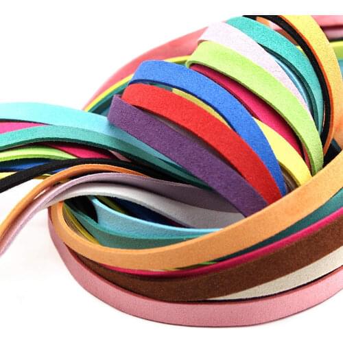 5pcs 1meter/roll 10mm width Soft texture necklace rope bracelets cords Dreamcatcher clothing hat clothes DIY Craft Supplies