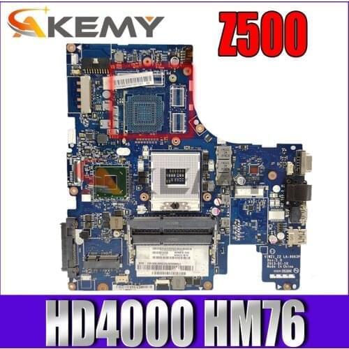 Akemy VIWZ1 Z2 LA-9063P laptop motherboard for lenovo ideapad Z500 HD4000 HM76 DDR3 intel HD graphics Mainboard