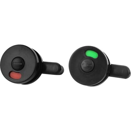 BMBY-2pcs Public Toilet Door Locking Rotating Red Green Indicator Knob Lock