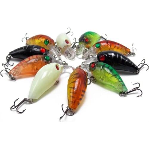 CATCHSIF 10pcs Tiny Surface Plugs topwater 4g Hard crankbaits fishing Lure tackle Box