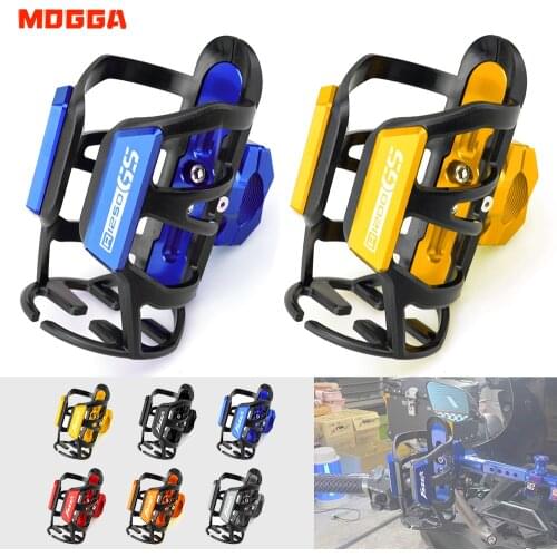 For BMW R1200GS R1250GS Motorbike Beverage Water Bottle Cage Drink Cup Holder Sdand Mount Accessories R1250 R1200 R 1250 1200 GS