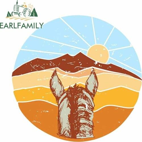 EARLFAMILY 13cm x 11.3cm for Desert Western Car Stickers Creative Motorcycle Helmet Snowboard Scratch-Proof Bumper Decal for VAN