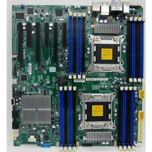 EMS DHL-freeshipping X9DAI server motherboard C602 chipset LGA2011 DDR3 tested working