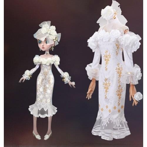 Game Identity V Cosplay Costumes Perfumer Vera Nair Cosplay Costume No more tonight Wedding Dress Halloween Party Women Costume