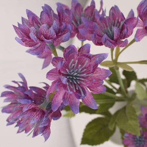 1pc 13 heads orchid artificial silk flower small wild chrysanthemum Home hotel elegantly placed bouquet