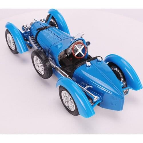 Collectible Static Alloy Model Cars Metal 1:18 Home Decor Craft Birthday Gift Bugatti Type 59 Vintage Car Toys for Children