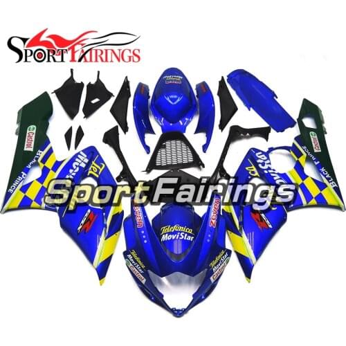 Fairing Kits For Suzuki GSXR1000 GSXR-1000 K5 Year 05 06 2005 2006 Fairings ABS Motorcycle Bodywork Cowling Blue Yellow Farmes