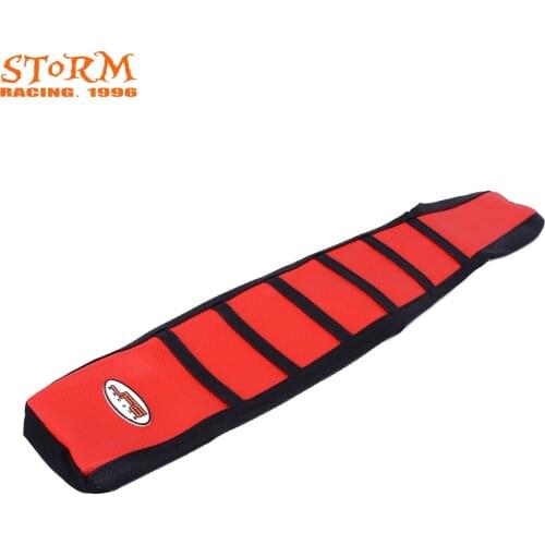 Red Striped Rubber Gripper Soft Seat Cover For HONDA CR125 CR250 CR 125 CR 250 1994-1996 1997-1999 2000-2007 94-96 97-99 00-07