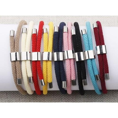 QiLuxy Fashion Handmade Weave Rope Bracelets for Women Men Lucky Simple Red Couple String Bracelets Friendship Bracelets Jewelry