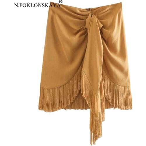 Женские трикотажные юбки N.POKLONSKAYA China At AliExpress