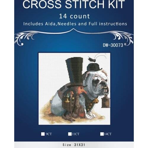 1dogs 2 Counted Cross Stitch Cross Stitch Set Cotton Cross-stitch Kit Embroidery Needlework SIMILAR dim anchor