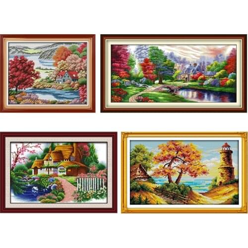 Cross Stitch Kits Embroidery Needlework The Ambilight Patterns Stamped 11CT 14CT Printed Thread Canvas Counted Fabric Decor Sets