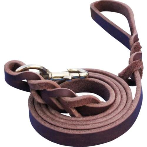 Pet Collars Braided Faux Leather Dog Walking Training Leash German Shepherd Gift Pet Supply Fashion Supplies 2021