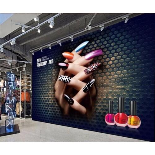 Custom Photo Wallpaper Mural Wall Sticker 3D Stereo Wall Effect Hand Nail Tooling Background Wall papel de parede