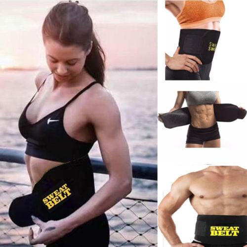 Sweat Waist Trimmer Belt Wrap Stomach Slimming Fat Burn Weight Loss Body