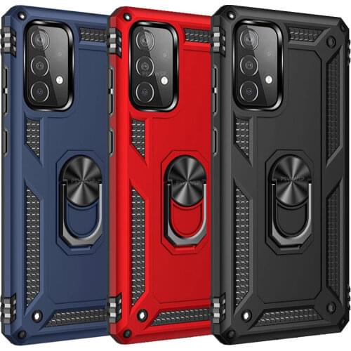 Shockproof Case for Samsung Galaxy S21 S20 FE S10 S9 S8 Plus M21 M31 A50 A51 A21S A12 A31 A71 A52 A32 A72 Ring Stand Phone Cover