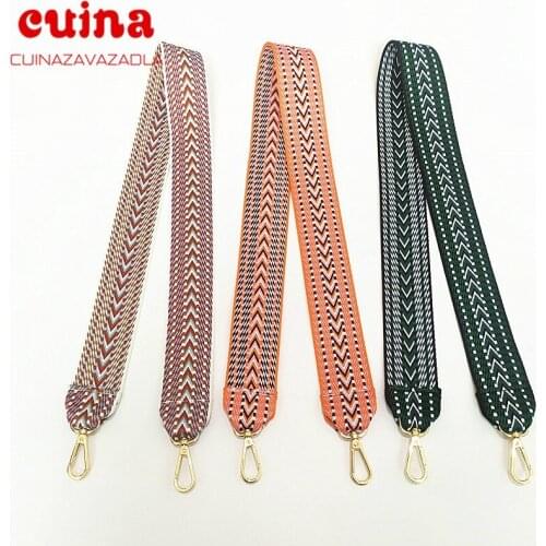 New Nylon/cotton Bag Strap Women Colorful Straps For Crossbody Messenger Shoulder Bag Accessories Adjustable Bag Belts Straps