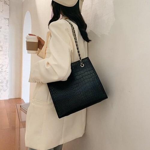 Luxury Women Leather Tote Bag Luxury Brand Crossbody Totes New Fashion Alligator Leather Handbag Lady Shoulder Messenger Bags