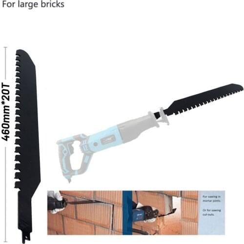 215/320/460mm Carbide Masonry Reciprocating Saw Blade For Cutting Concrete Breeze Block Brick Metal Cutting Disc For Saber Saws