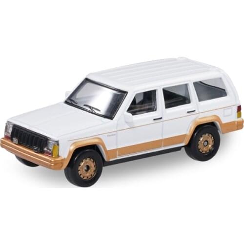 Xcartoys 1/64 Cherokee White and gold civil NO. 91 Simulation model car
