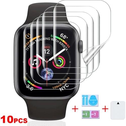 10PCS Screen Protector For Apple i Watch Series SE 6 5 4 3 2 1 44mm 40mm 42mm 38mm 40 42 44 mm iwatch Protective Film Protection