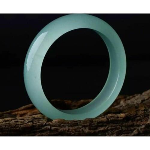 Natural Jade Bangle Charm Jewellery Womens Hand-Carved Jadeite Bracelet Bangles for Women Men Fashion Accessories 56-63mm