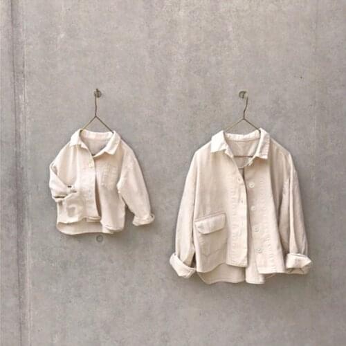 2020 Autumn Korean Parent-Child Matching Outfit New Popular Fashion Japanese and Korean Jacket Long Sleeve Casual All-match Top