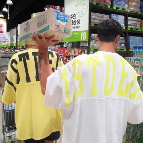 2021 New Mens Summer Short Sleeve Round Collar Sports Fitness Trend Korean Mens T-Shirt Fashion Bat Sleeve Large Size M-3XL