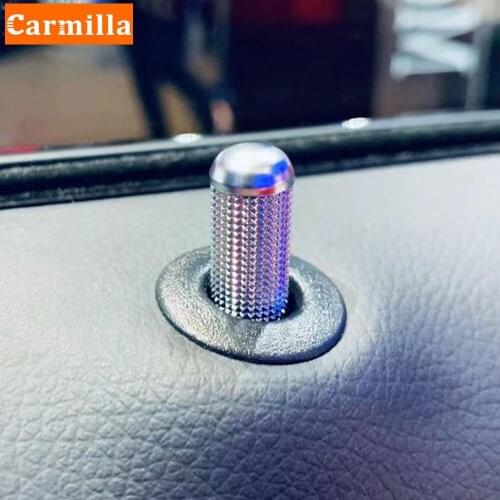 4Pcs Car Modified Door Bolt Lock Pin Auto Door Bolt for Mercedes Benz A Class W176 2012-2021 Cla Gla X156 C117 2014-2020 Ml Cls