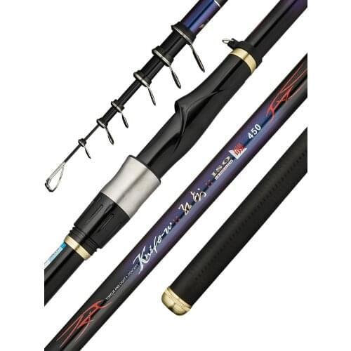 7# Super Hard Rock Fishing Rod Carbon Fiber Long Section Telescopic Wedkarstwo Olta 2.7-6.3m Distant Throwing Pole Vara De Pesca
