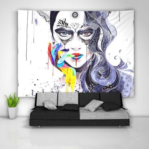 Custom Abstract Painting Wandteppich Kunst Tisch Wohnkultur