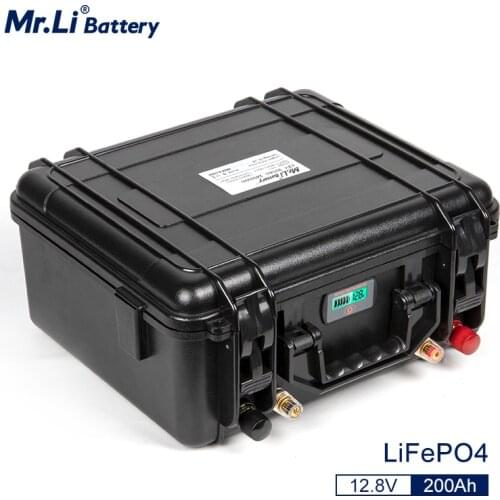 Mr.Li Lifepo4 12V 200Ah Battery Pack 12.8V Battery Pack Built-in BMS For Solar Energy Storage Battery EV Power Supply