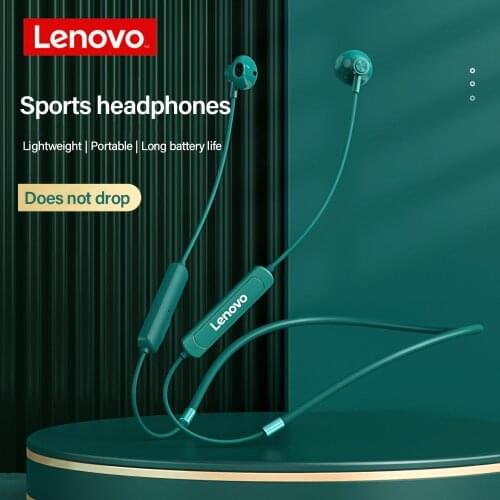 Lenovo SH1 Bluetooth 5.0 Neckband Wireless headphones Stereo Sports Magnetic Earphone Sports Running IPX5 Waterproof with Mic