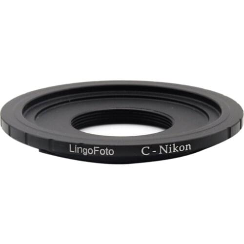 LingoFoto C-Nikon Mount Adapter Ring for C-mount Movie/CCTV Lens to Nikon F-mount Camera