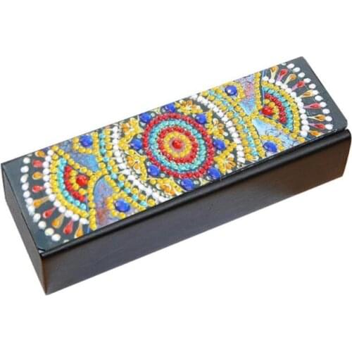 DIY Diamond Painting Sunglasses Case Portable Leather Glasses Storage Box