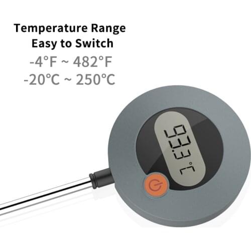 Digital Instant Read Stainless Steel Hand Drip Coffee Probe Thermomete Milk Frothing Temperature