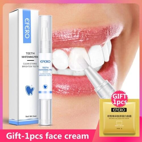 EFERO Teeth Remove Plaque Stains Tooth Whitening Pen Cleaning Serum Whiten Teeth Oral Hygiene Teeth Care Pen Dental Tools