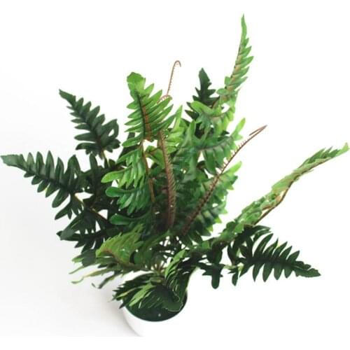 12Stems Artificial Asparagus Fern Bush Plants Home Cafe Office Party Decor Festive Supplies Plastic Green Fake Grass