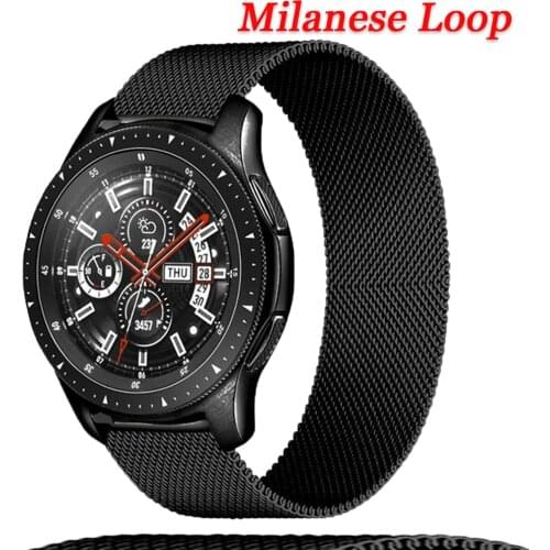 Magnetic Loop strap For Samsung Galaxy watch 3 45mm 41mm/Active 2 46mm/42mm Gear S3 bracelet Huawei GT/2/2e 20mm/22mm watch band