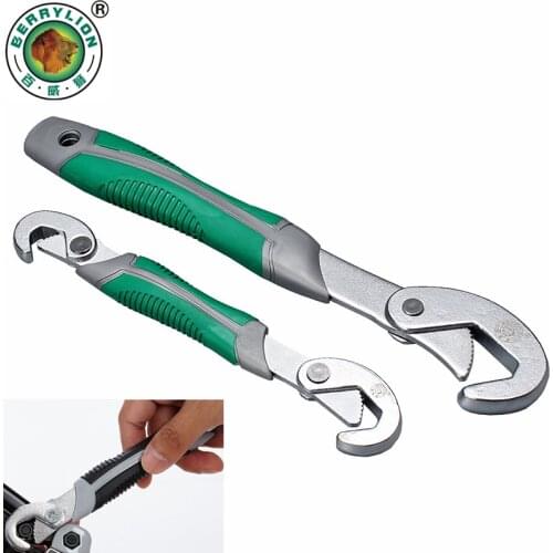 BERRYLION 2Pcs Universal Wrench Set Snap And Grip Key Wrench 6-32mm For Nuts and Bolts Multi-function Hand Tools