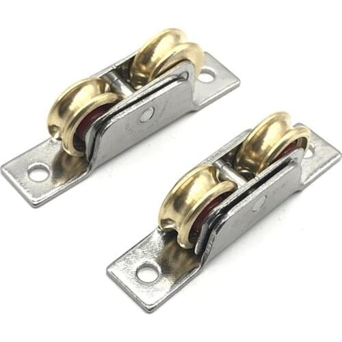 Stainless Steel Furniture Caster Plastic Steel Sliding Door Pulley Cabinet Wardrobe Wheel Window Roller Household Hardware Part